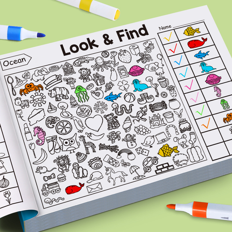 Children's Search Activity Boo - Kids Education Book บทวิจารณ์และราคา