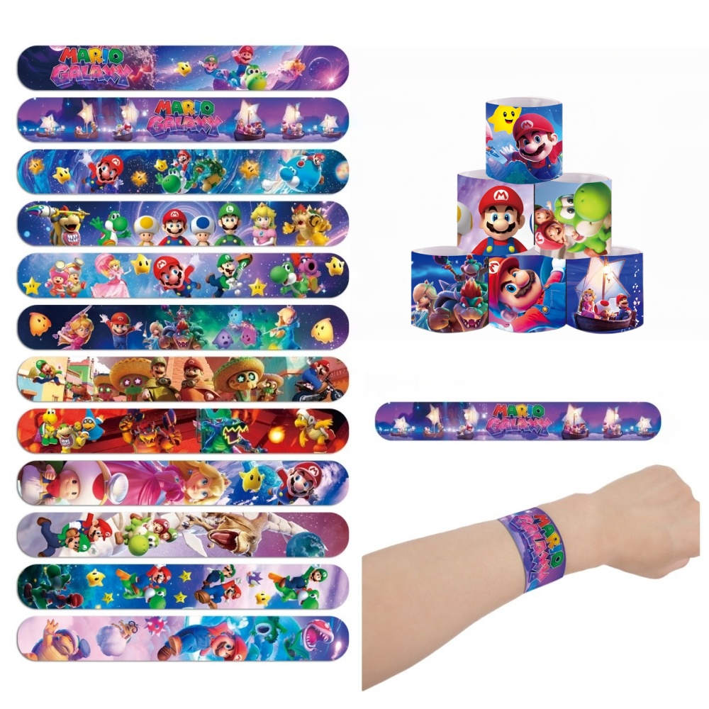Super Mario PVC Slap Bracelets - Kid Educational บทวิจารณ์และราคา