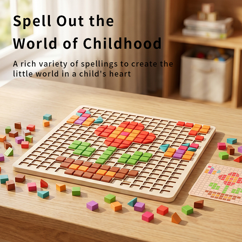 Wooden Logical Cube Puzzle - M - Kids Educational Game 3 บทวิจารณ์และราคา